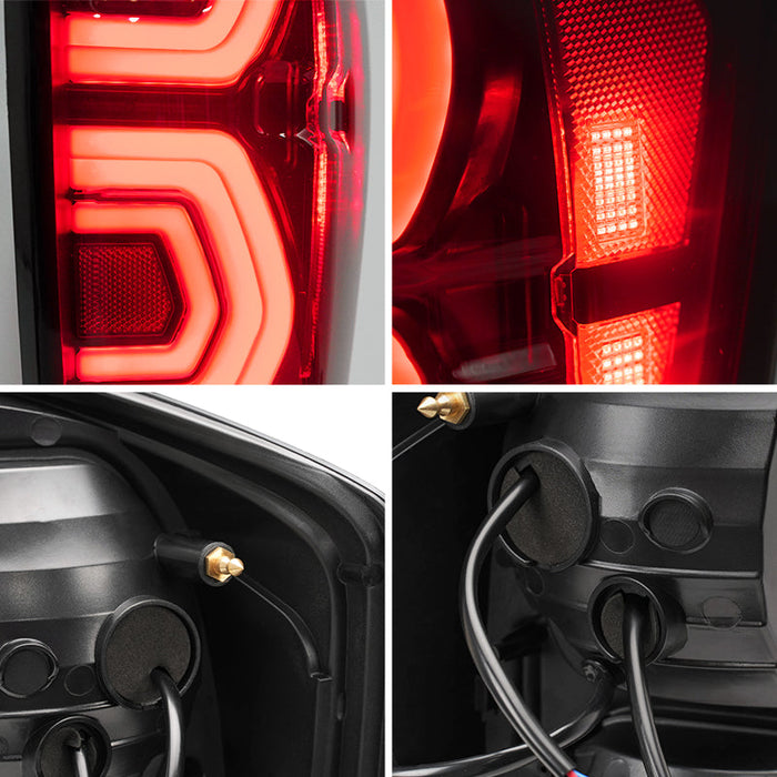 Suparee Double C-Shape LED Tail Lights for 2016-2023 Toyota Tacoma