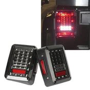 Jeep tail lights emit a bright light color, enhancing visibility and safety on the road.