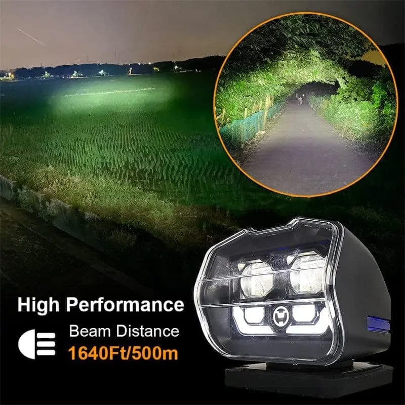 360°  LED remote control 60W search spotlight 36V work light for Truck Offroad SUPAREE.COM