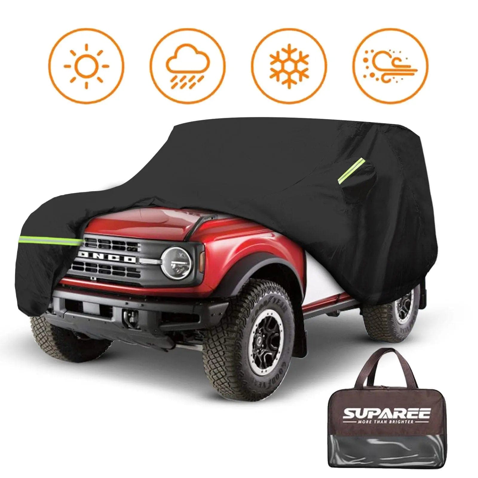 2/4 doors Ford Bronco waterproof Cover for 2021 2022 2023 SUPAREE.COM