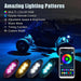 8 Pods Multicolor Neon RGB LED Light Kit for Trucks Boats Jeep Off Road Automotive SUPAREE.COM