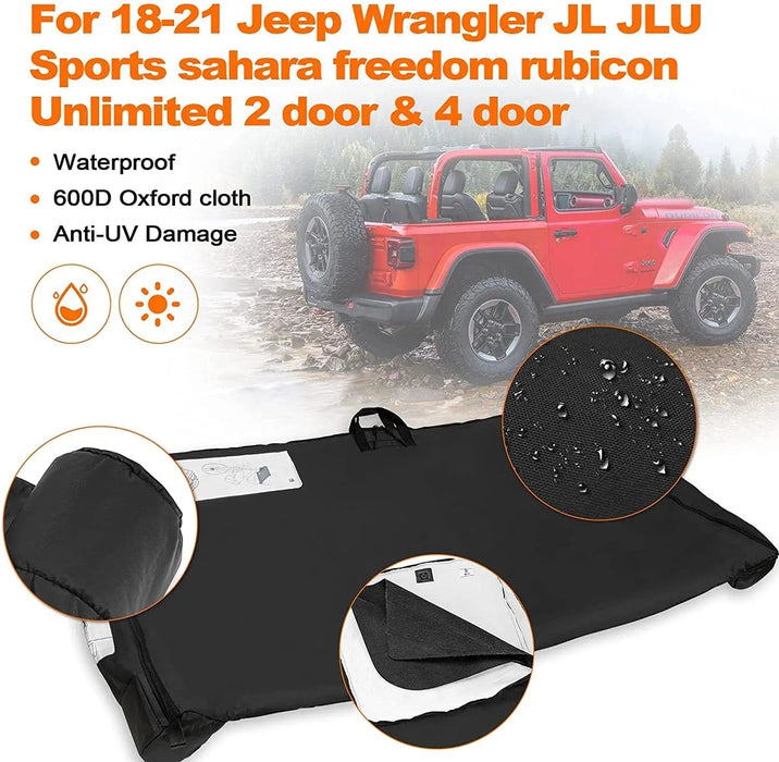 Jeep Wrangler Freedom Panels Soft Top Storage Bag for 2018+ JL SUPAREE.COM