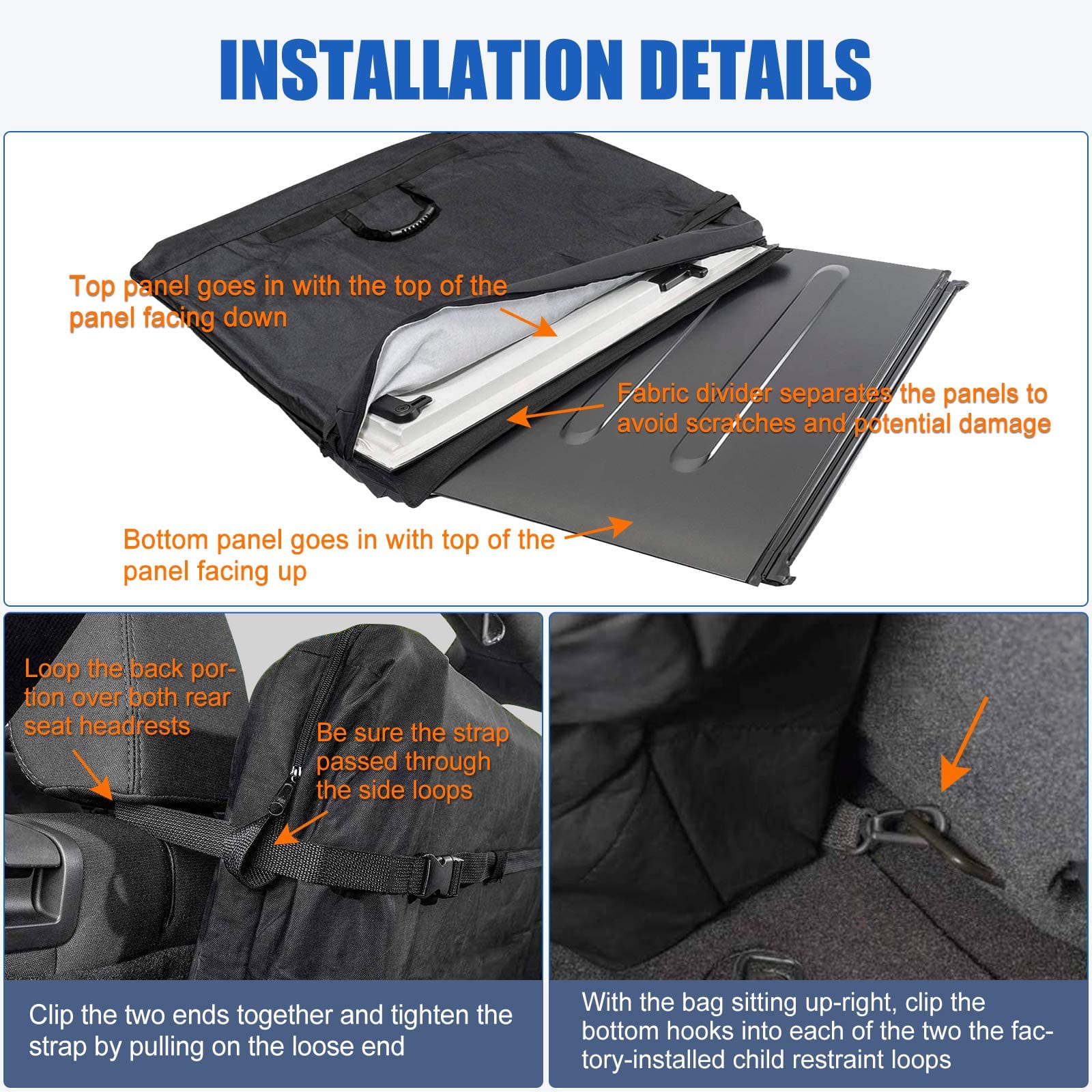 Jeep Wrangler Storage Bag for Freedom Panels Hard Top