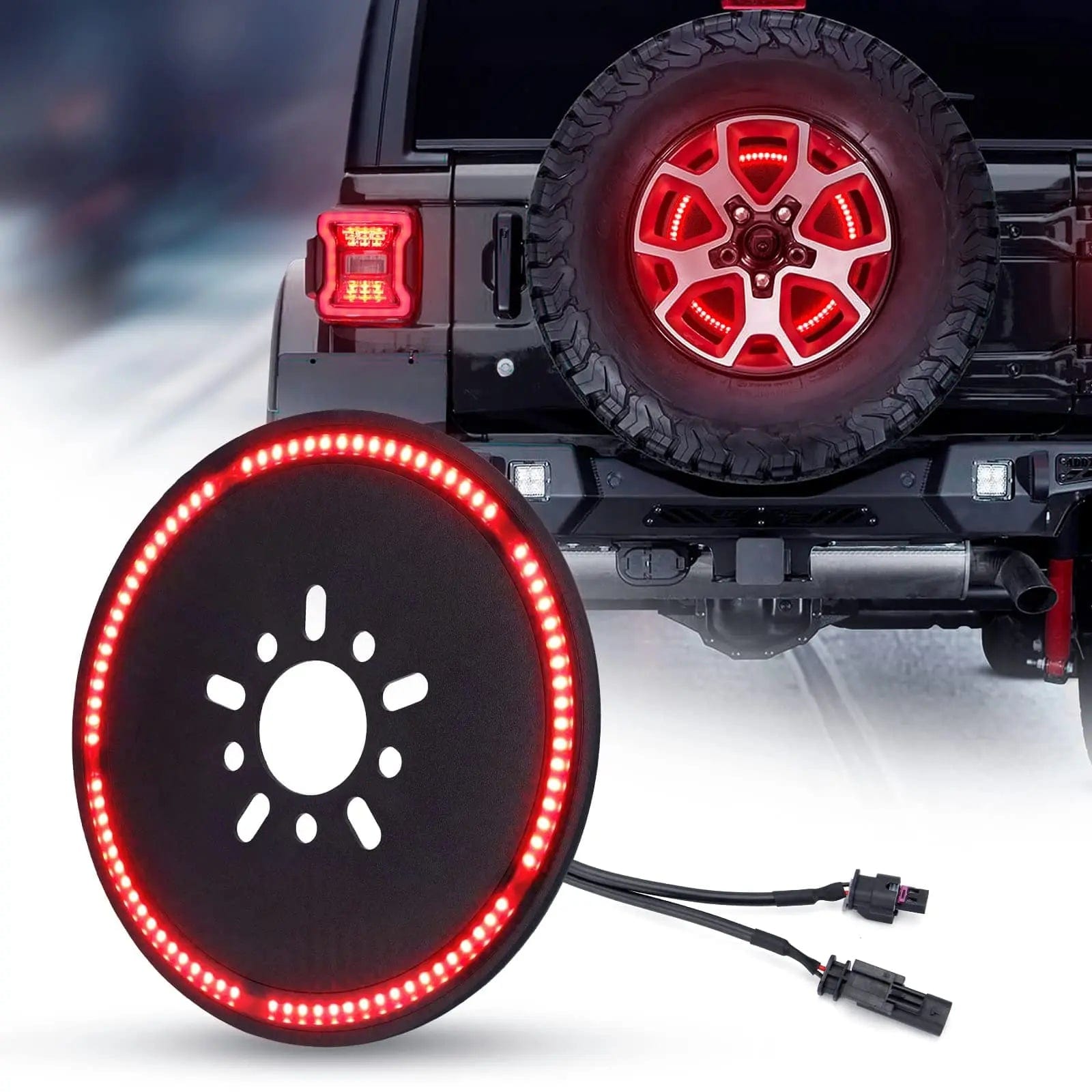 Suparee Jeep Wrangler JL LU Spare Tire  Brake Light for Wrangler 2018-Later with Plug N Play SUPAREE.COM
