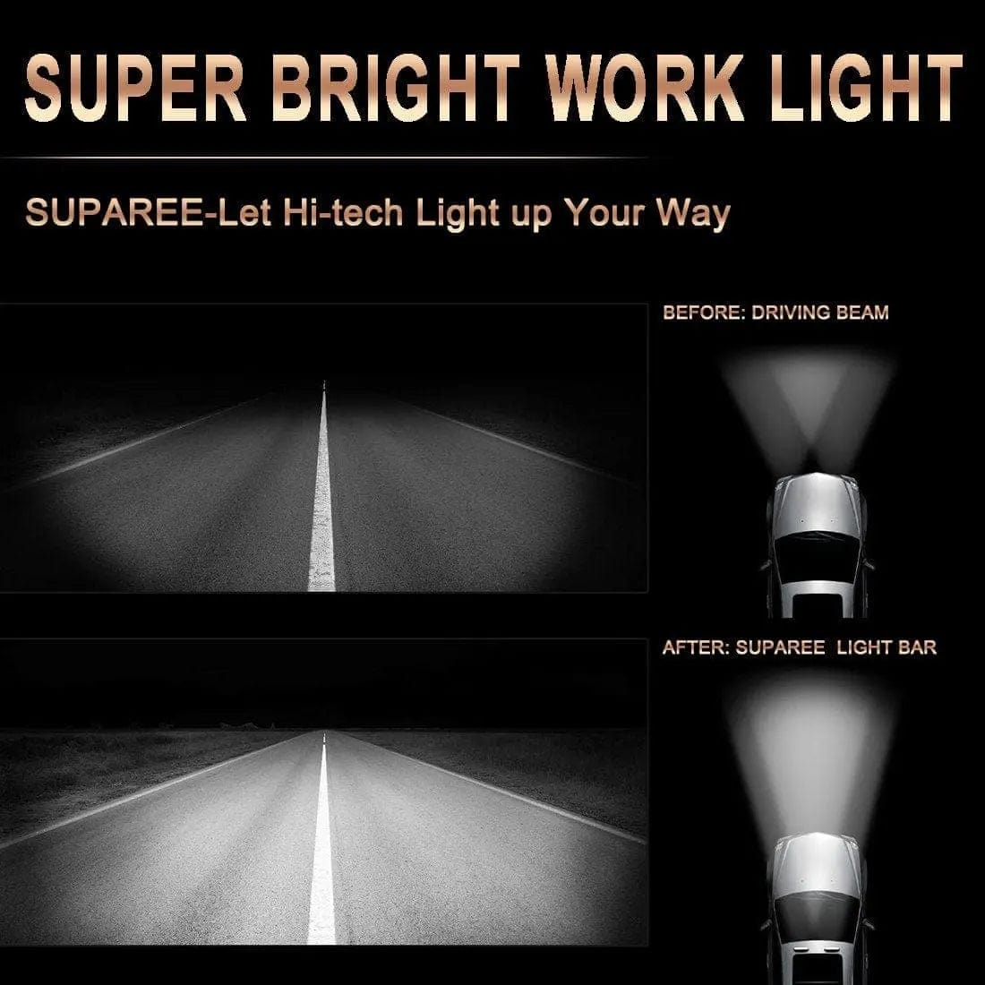 18W LED Work Light Bar 4PCS SUPAREE.COM