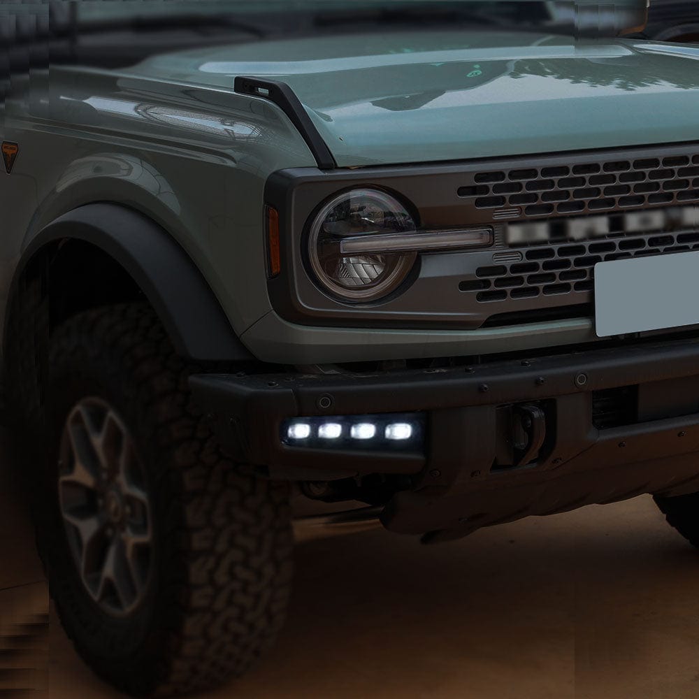 Suapree Ford Bronco Fog Light LED Kit With White & Amber Turn Signals for 2021 2022 2023 SUPAREE