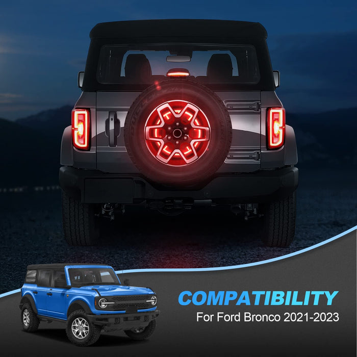 Ford Bronco Spare Tire Light T- Style with Plug-N-Play for 2021 2022 2023 SUPAREE