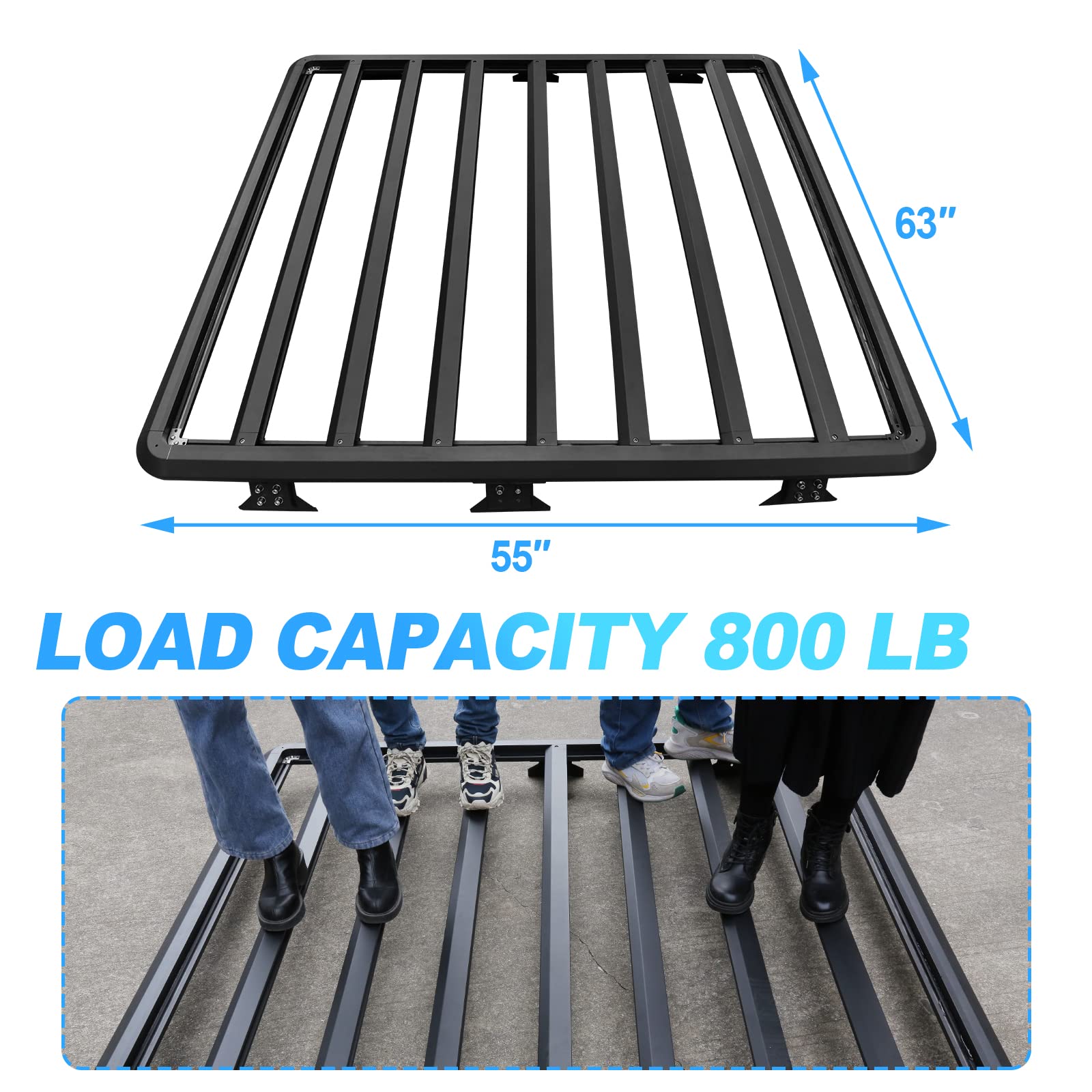 Flat discount roof basket