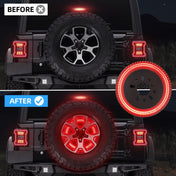 Suparee Jeep JL JLU 3-Side Spare Tire Brake Light for Wrangler 2018+ SUPAREE