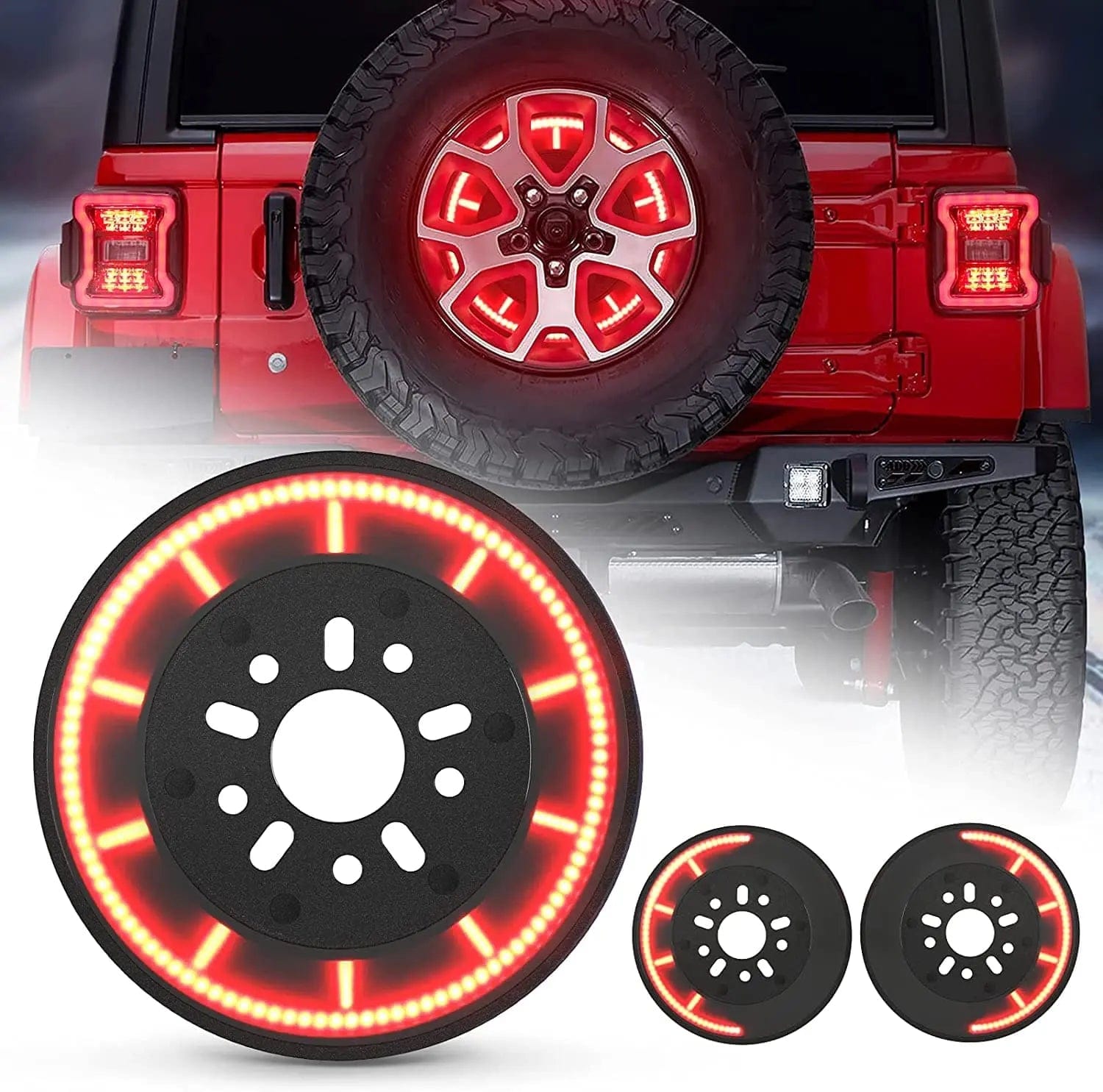 JL T-Style Spare Tire 3rd Brake Lights SUPAREE