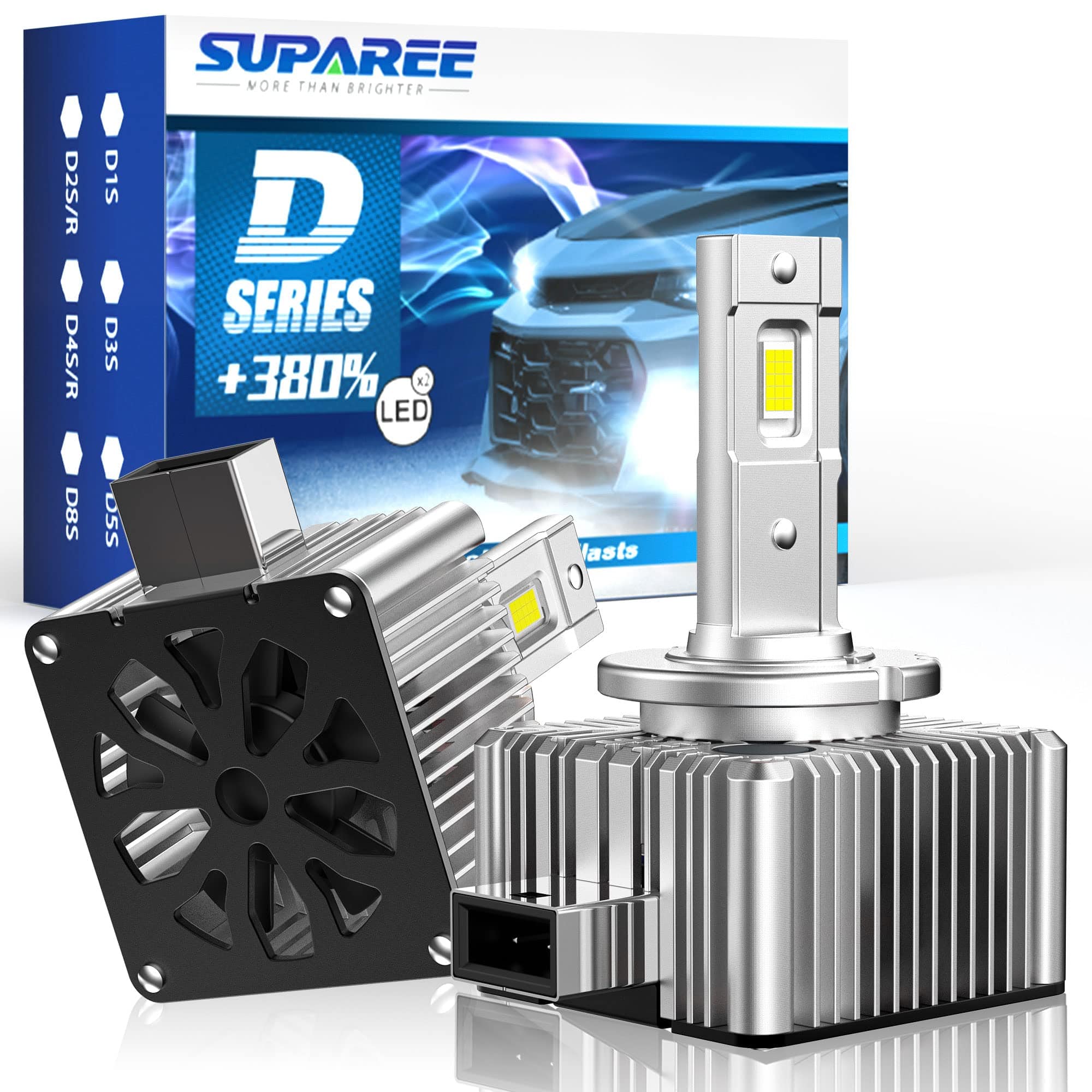 SUPAREE D1S D1R LED Headlight Bulbs Bright LED Conversion Kits SUPAREE