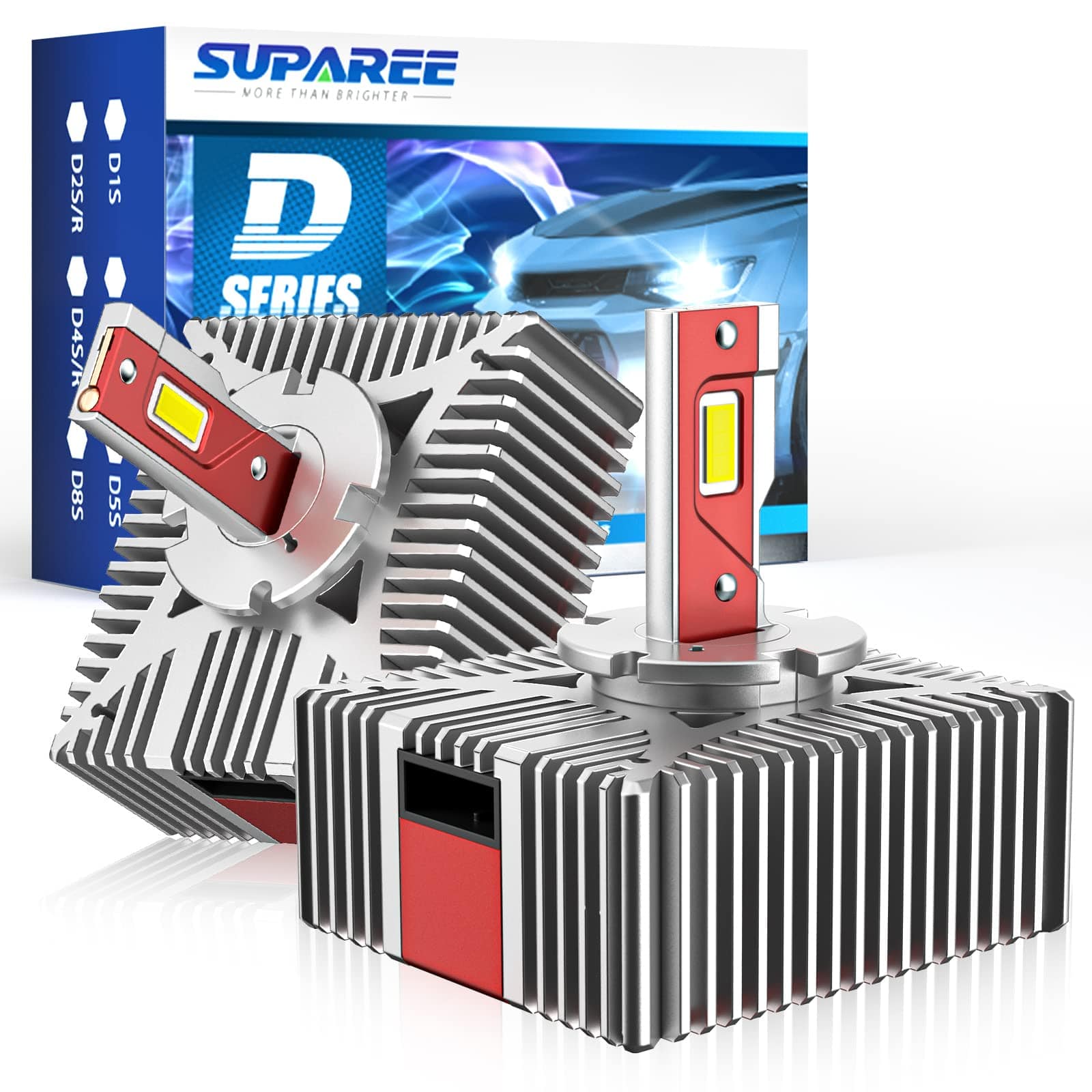 SUPAREE D5S Headlight Bulbs LED with Plug and Play for Original Hid Ballast SUPAREE