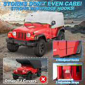 SUPAREE Jeep Wrangler Cab Cover for 2 Door Jeep Wrangler YJ and TJ 1976-2006 SUPAREE